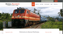 Desktop Screenshot of bansalrailways.com