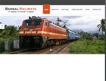 Tablet Screenshot of bansalrailways.com